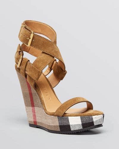 burberry wedges bloomingdales|bloomingdale's burberry sandals.